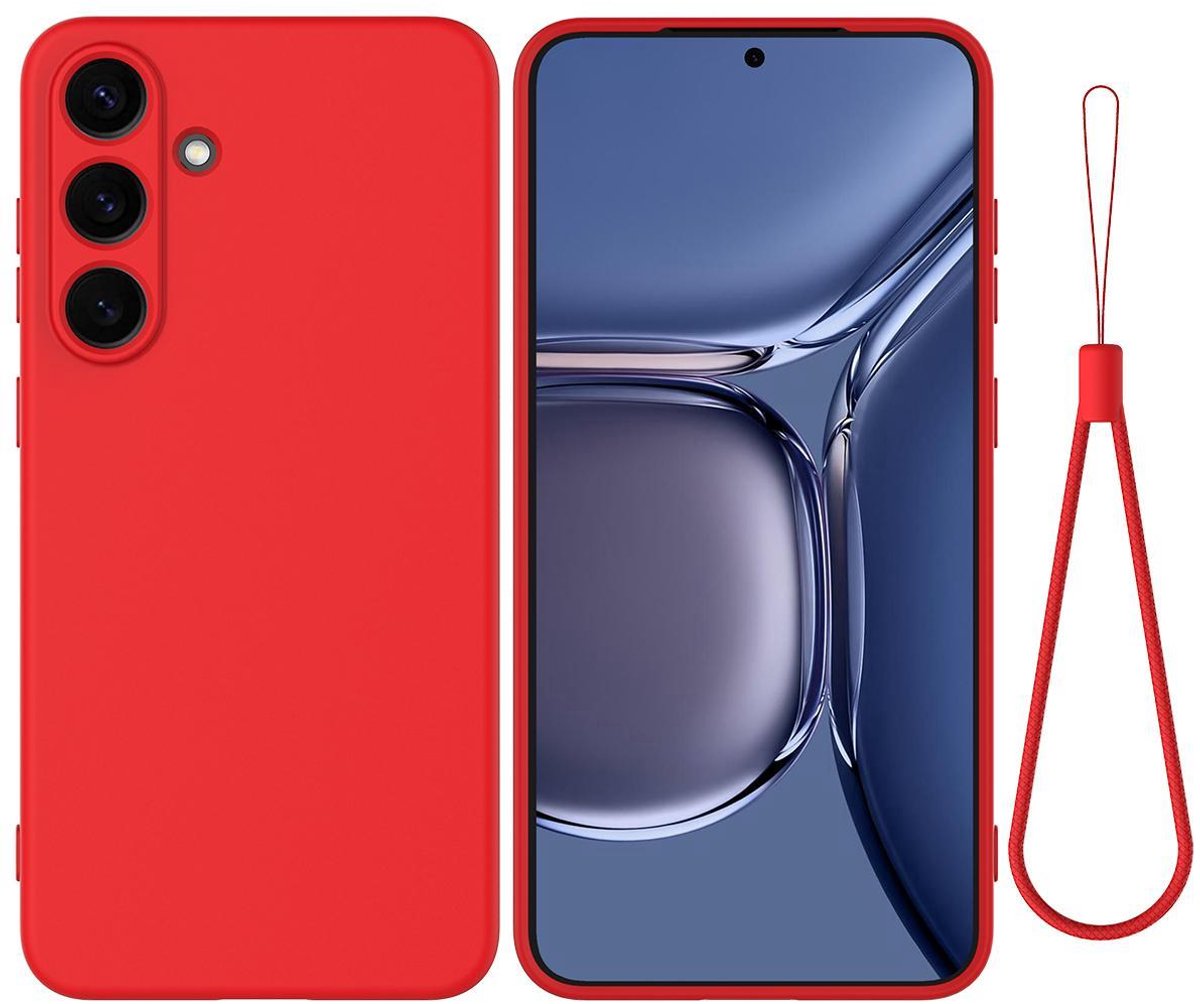 Mobigear Hoesje geschikt voor Samsung Galaxy S25 FE Siliconen Telefoonhoesje | Mobigear Rubber Touch Backcover | Galaxy S25 FE Case | Back Cover - Rood