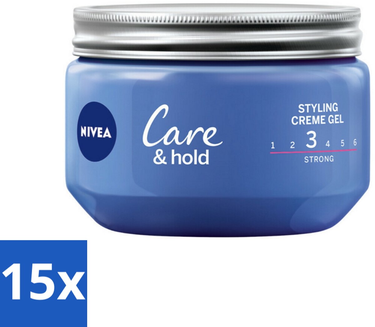 15 x NIVEA - Stylingscrèmegel - Verzorging & Stevigheid - Reinigt Onmiddellijk De Poriën - 150 ml - Voordeelverpakking - 15 stuks