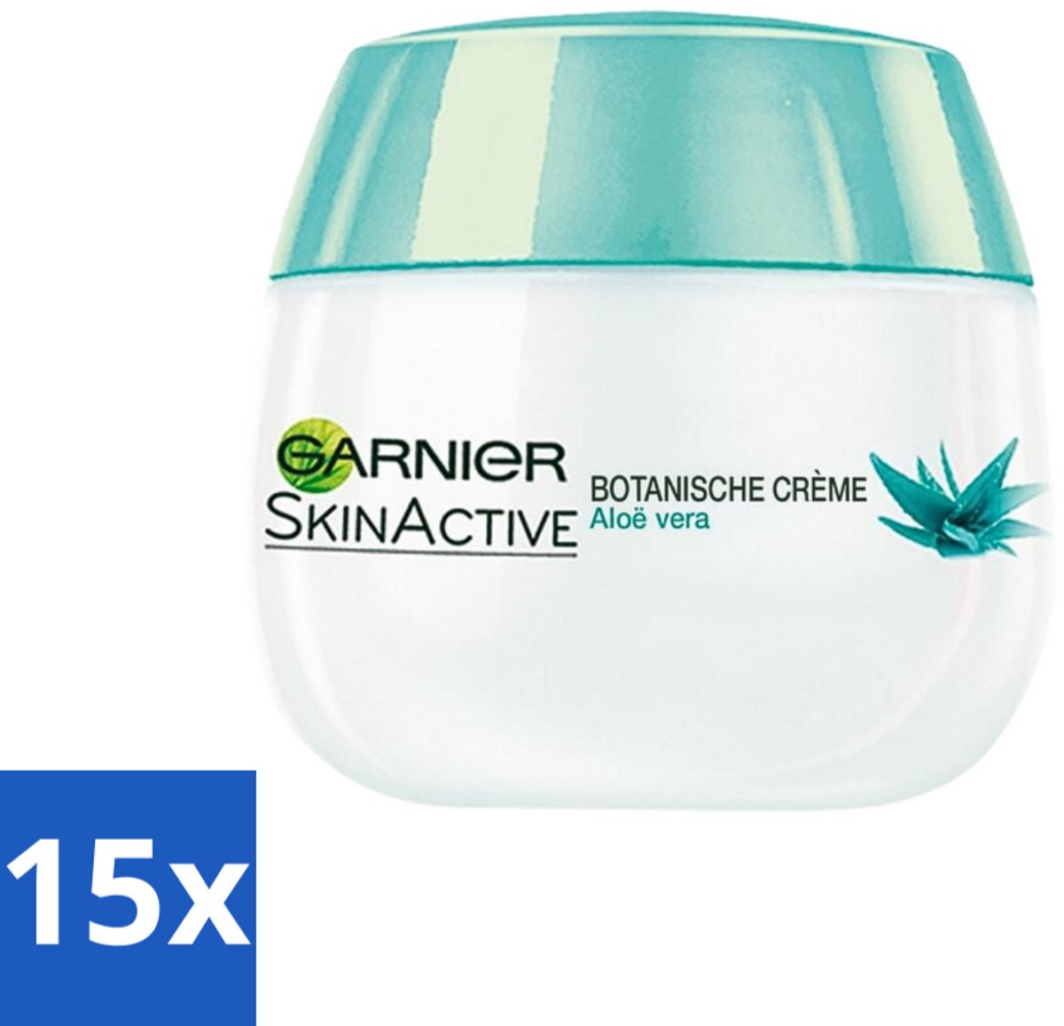 15 x Garnier - SkinActive - Botanische Dagcrème - Aloë Vera - Voor ieder Huidtype - 50 ml - Aloë Vera Crème - Dagcrème - Huidverzorging - Hydratatie - Natuurlijke Crème