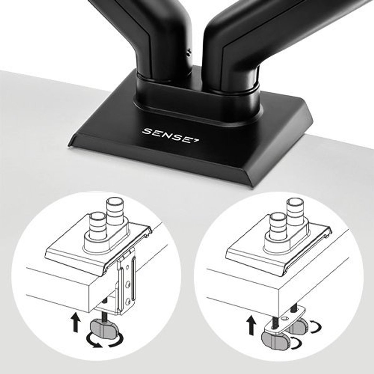 LG SENSE7 Dubbele Monitor Arm thumbnail 3