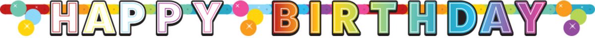 Folat - Letterslinger Rainbow Bday