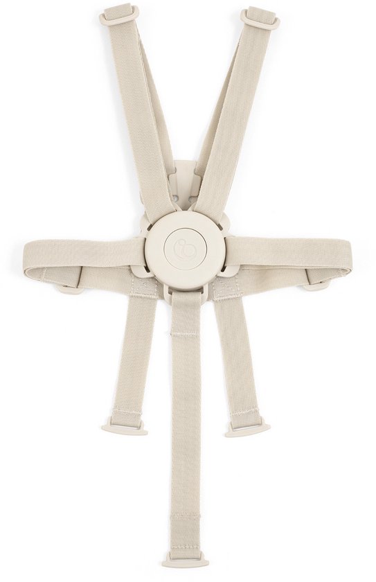 Beige 5-punts veiligheidsharnas van Stokke voor de Tripp Trapp Baby Set.