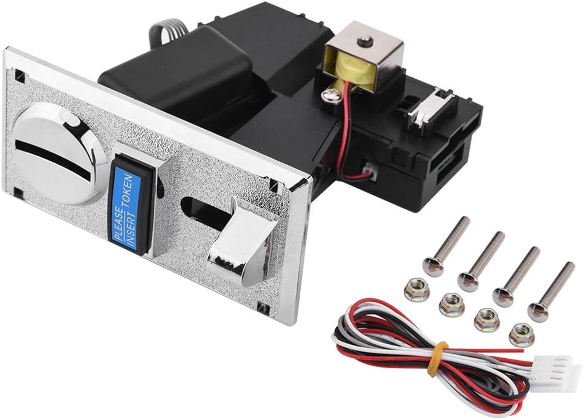 Multifunctionele Coin Acceptor voor Gokautomaten - Herkenning van Echte en Valse Munten, Ondersteunt 6 Valuta's