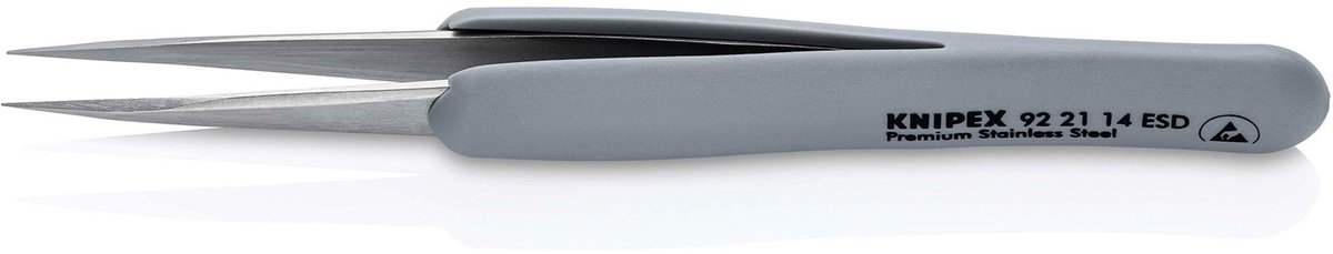 Knipex 92 21 14 ESD Precisiepincet ESD Spits 130 mm