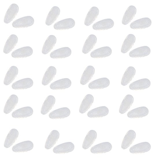 20 paar siliconen antislip-neuspads voor brillen