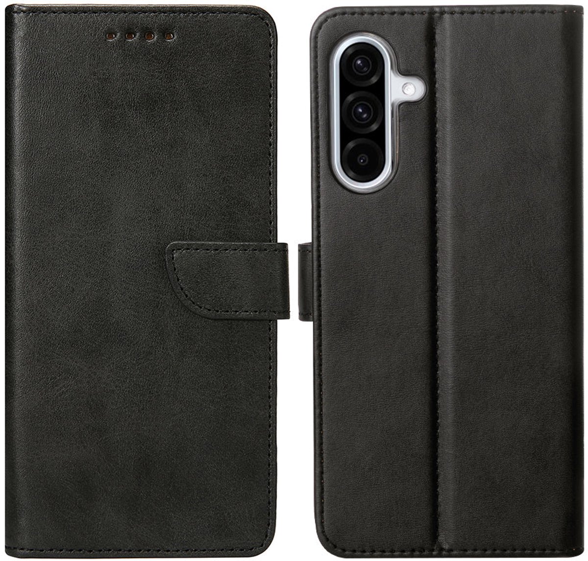 Rixus Bookcase For Samsung Galaxy A36 Black