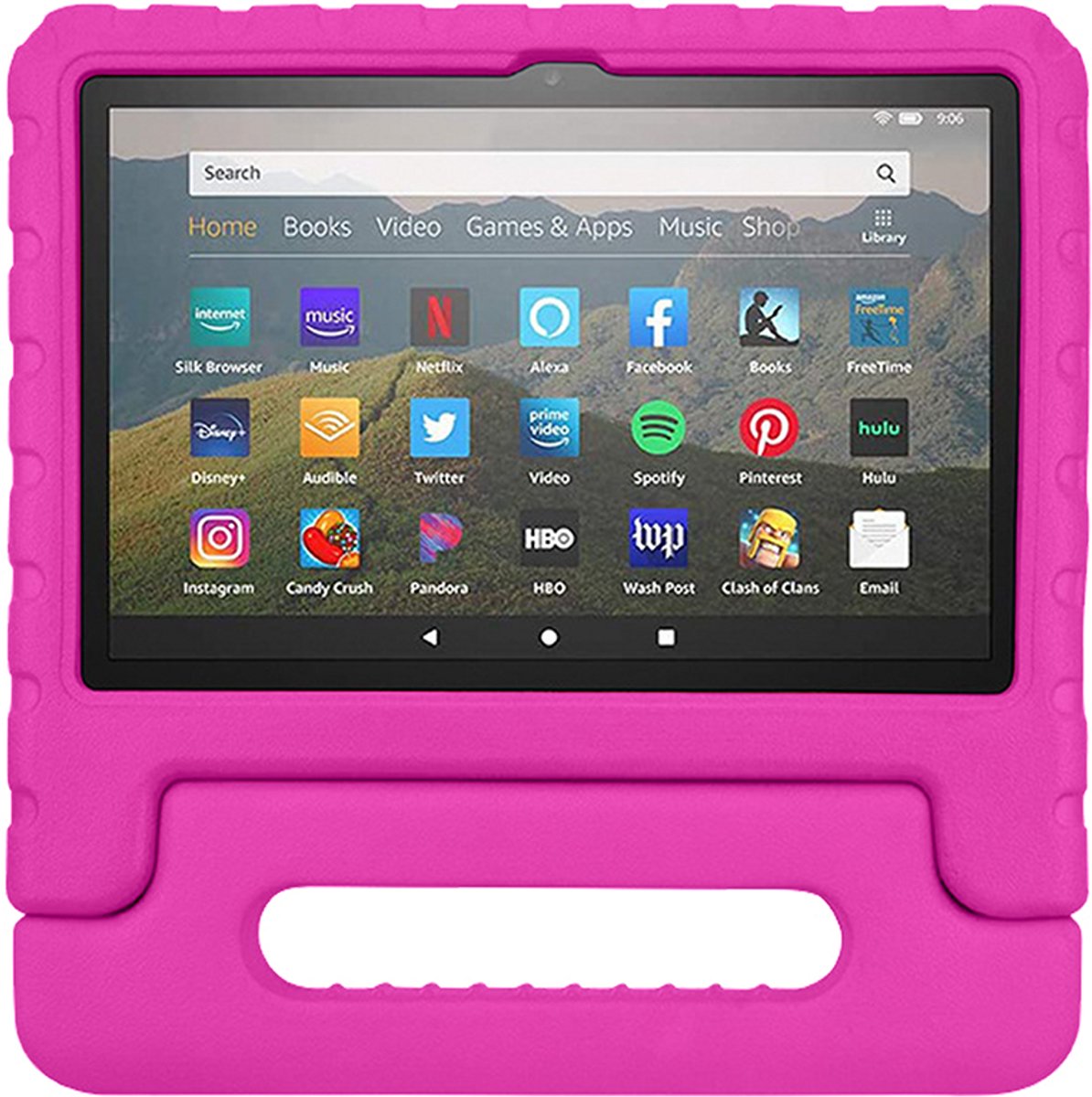 Rixus RXTC06 For iPad Pro 11 (2022,2021,2020,2018), iPad Air 4 10.9 (2020) Tablet Kids Case Pink