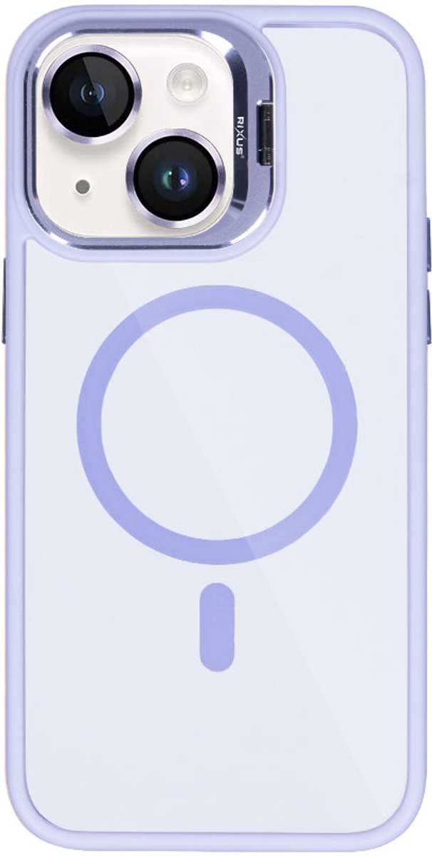 Rixus Classic 03 Case With MagSafe For Apple iPhone 14 Plus Light Purple