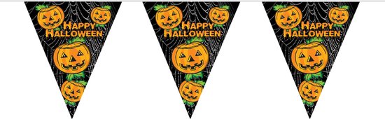 Pompoenen Halloween vlaggenlijn – 450 cm