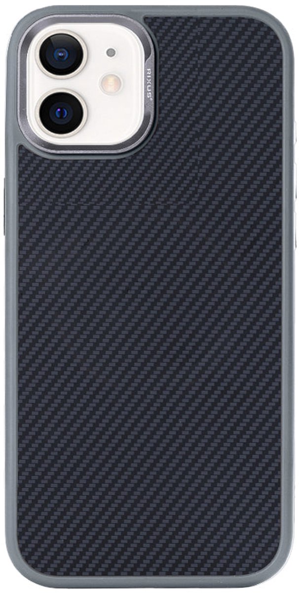 Rixus Mag Carbon With MagSafe For Apple iPhone 11 Titanium Grey