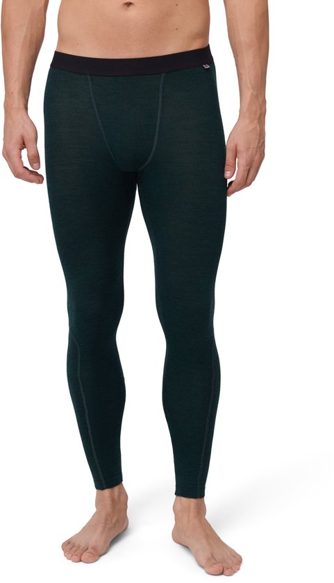 DANISH ENDURANCE Thermo Leggings - Heren - Merino Wol - Thermobroek - Donkergroen - Maat L