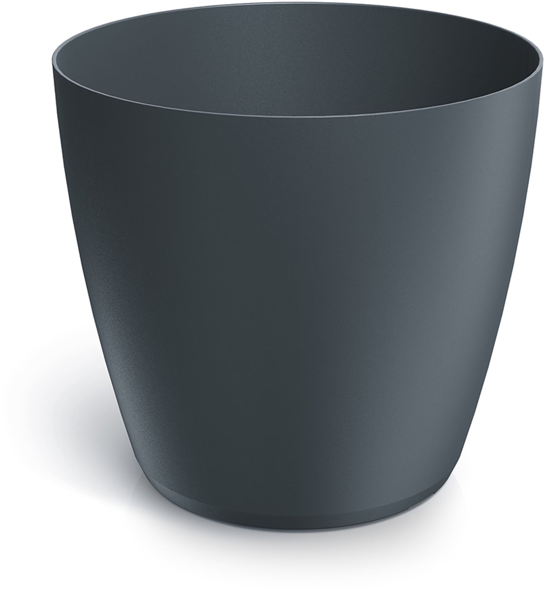 Bloempot Rond Mate Round 12cm ANTRACIET Prosperplast / 3 STUKS!