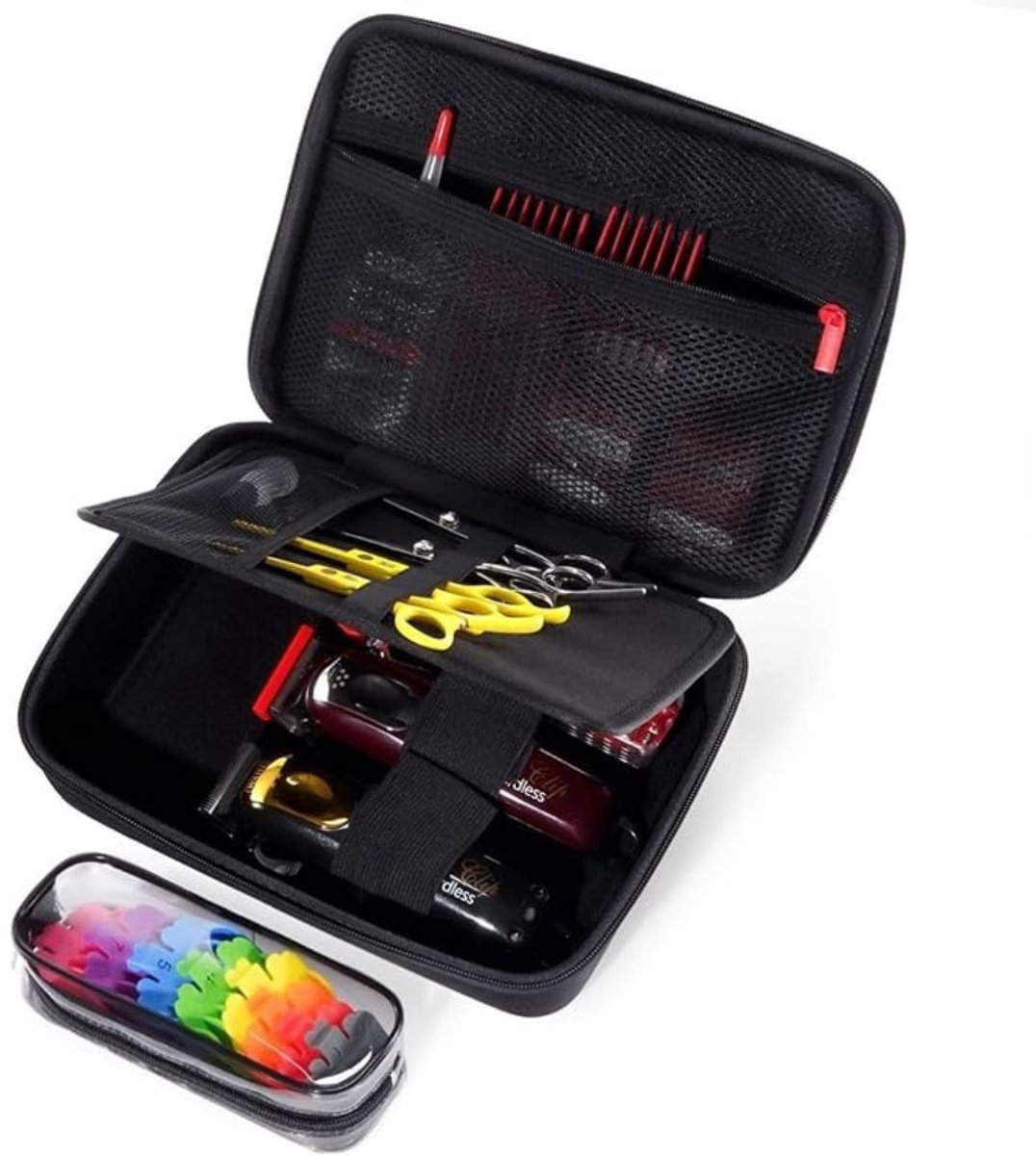 MKSS® Luxe Kapperstas - Kapperskoffer Exclusief Inhoud - Barber Accessoires - voor Gehele Kappersset - Zwart