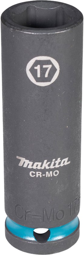Makita E-16477 Impact Black Douille à choc 1/2 longue | 17 millimètre