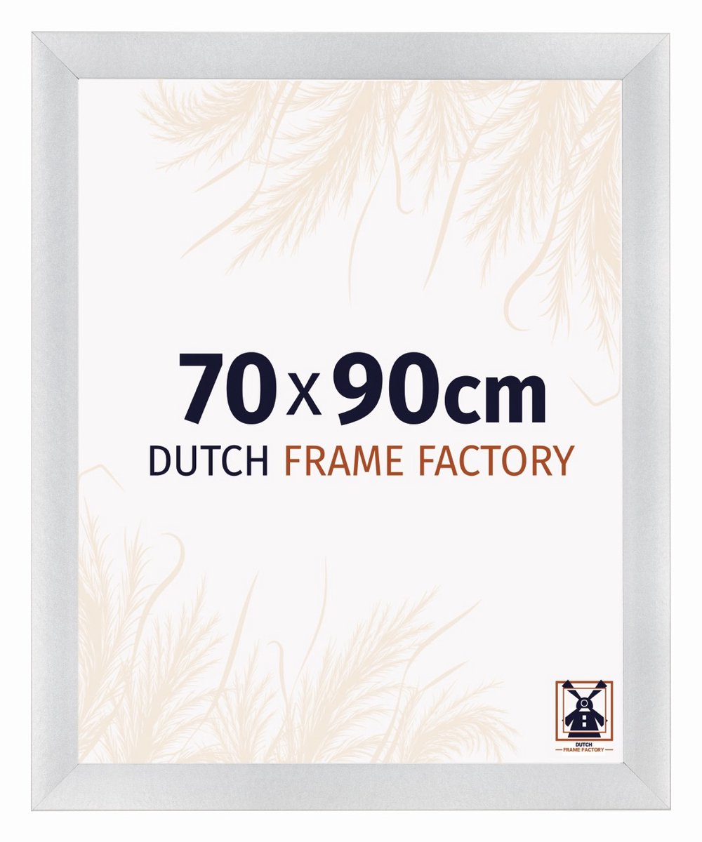 Fotolijst 70x90 cm - MDF - Zilver Mat - Praag