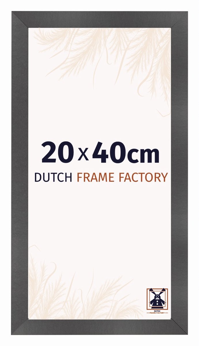 Dutch Frame Factory Fotolijst 20x40 cm - MDF - Zwart Mat - Praag