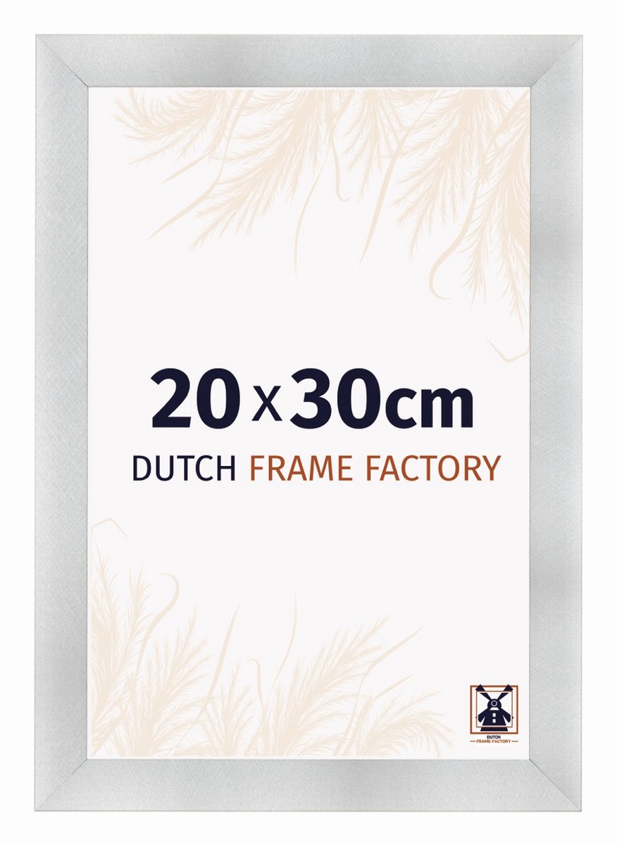 Dutch Frame Factory Fotolijst 20x30 cm - MDF - Aluminium Geborsteld - Praag