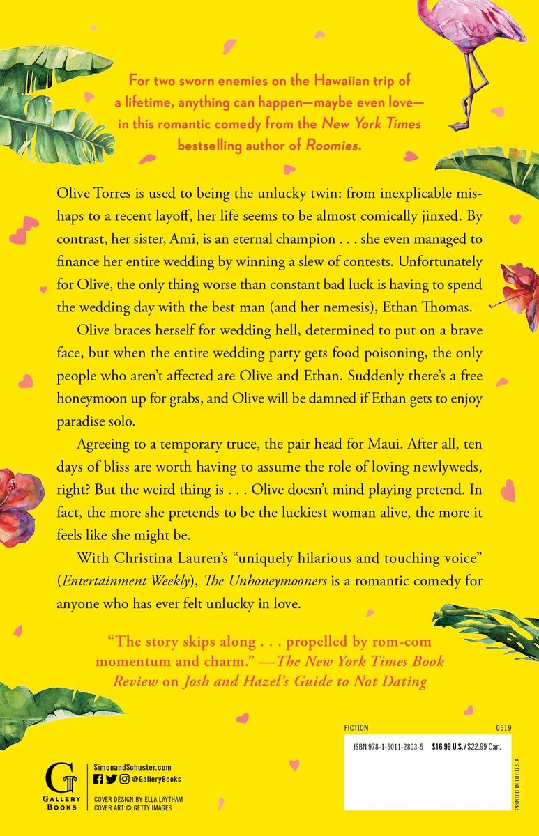 The Unhoneymooners - back cover