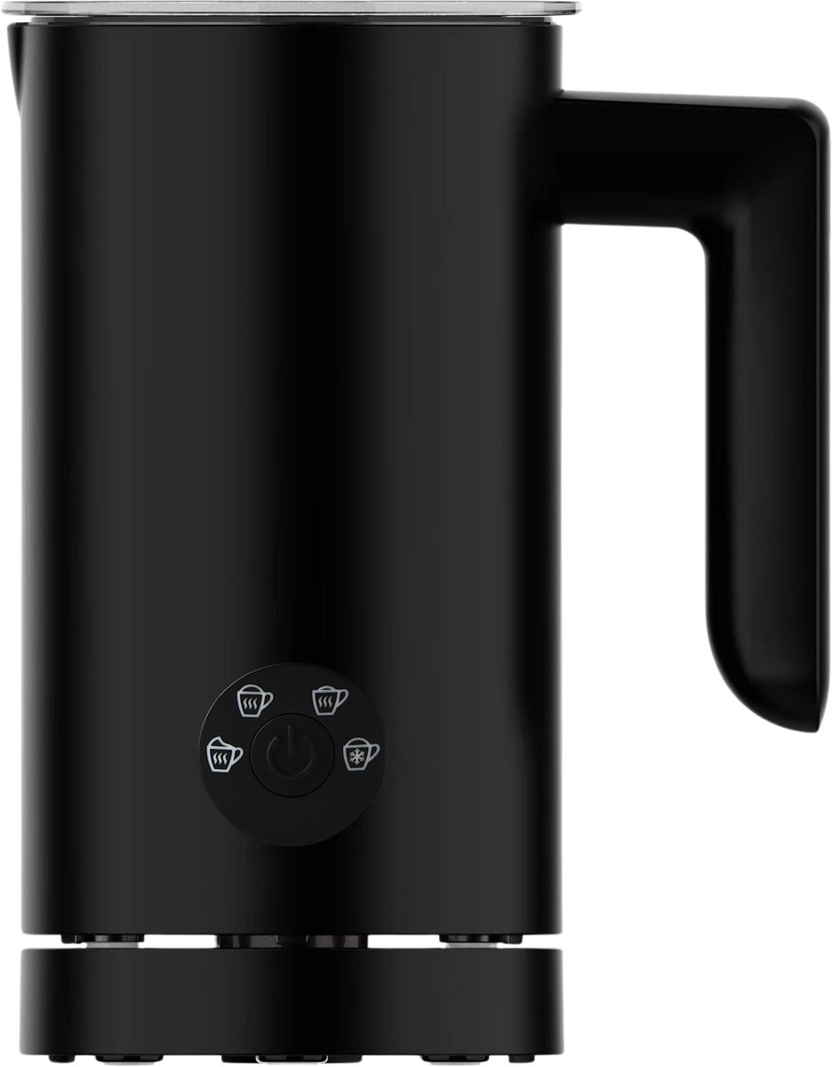 Melkopschuimer Elektrisch – Zwart – 4 Programma’s – Melkverwarmer en Melkklopper Electrisch – Perfect voor Cappuccino, Latte Macchiato en Chocomel