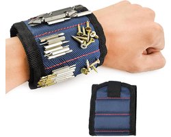 Go Go Gadget - Magnetische polsband - Doe het zelver - Klussen - Klustool - 1 stuk - Blauw