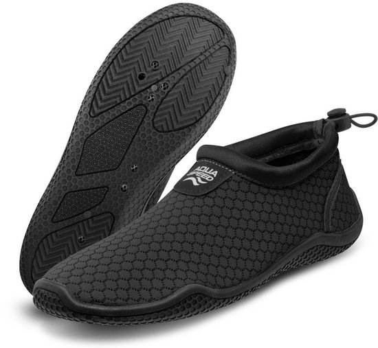 Chaussures aquatiques unisexes Aqua Speed ​​– Pour Enfants et Adultes – Antidérapantes, à séchage rapide et idéales pour la plage, la piscine et les Sports nautiques – Zwart 36