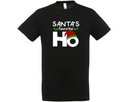Santa’s Favorite HO T-shirt - Unisex - Kerst - Christmas - Feestdagen - Kerst T-shirt - Grappig T-shirt - Kerstman - Xmas - Foute kerst - Maat S
