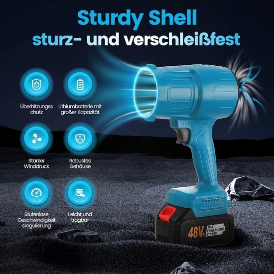 Draadloze bladblazer 38000 tpm - Compacte stofblazer voor tuin en auto van Spaerxx — afbeelding 5