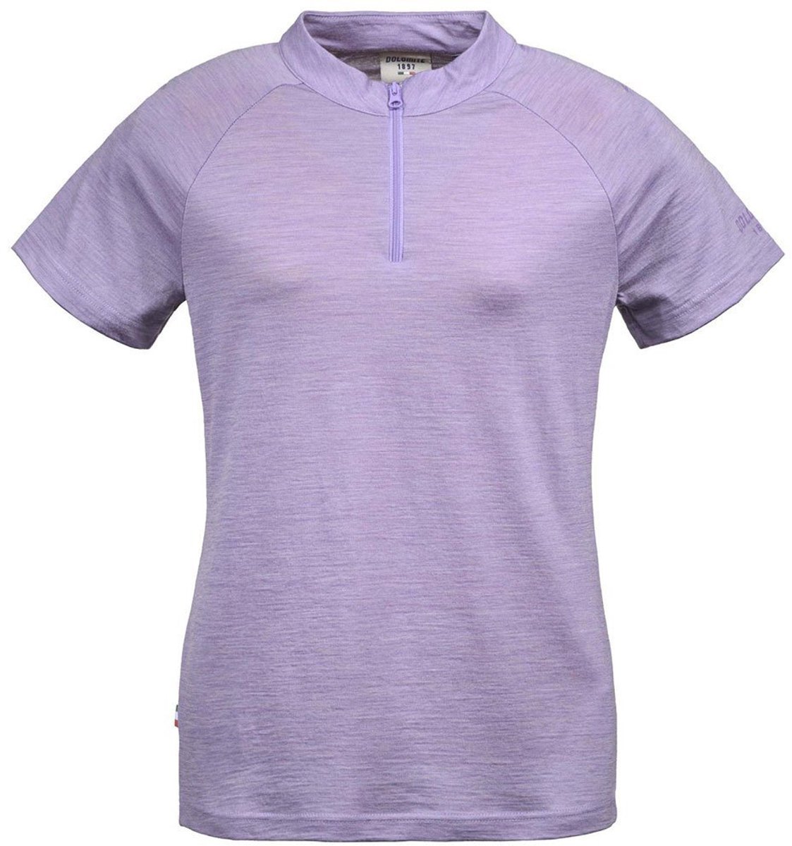 Dolomite Cristallo merino Zip T-shirt Met Korte Mouwen Paars M Vrouw