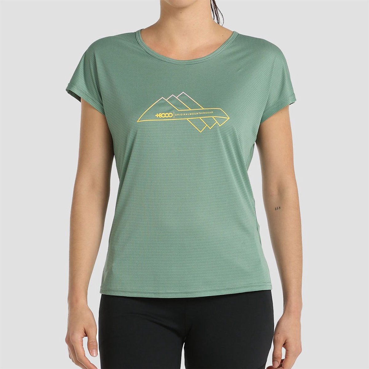 +8000 Lunada T-shirt Met Korte Mouwen Groen L Vrouw