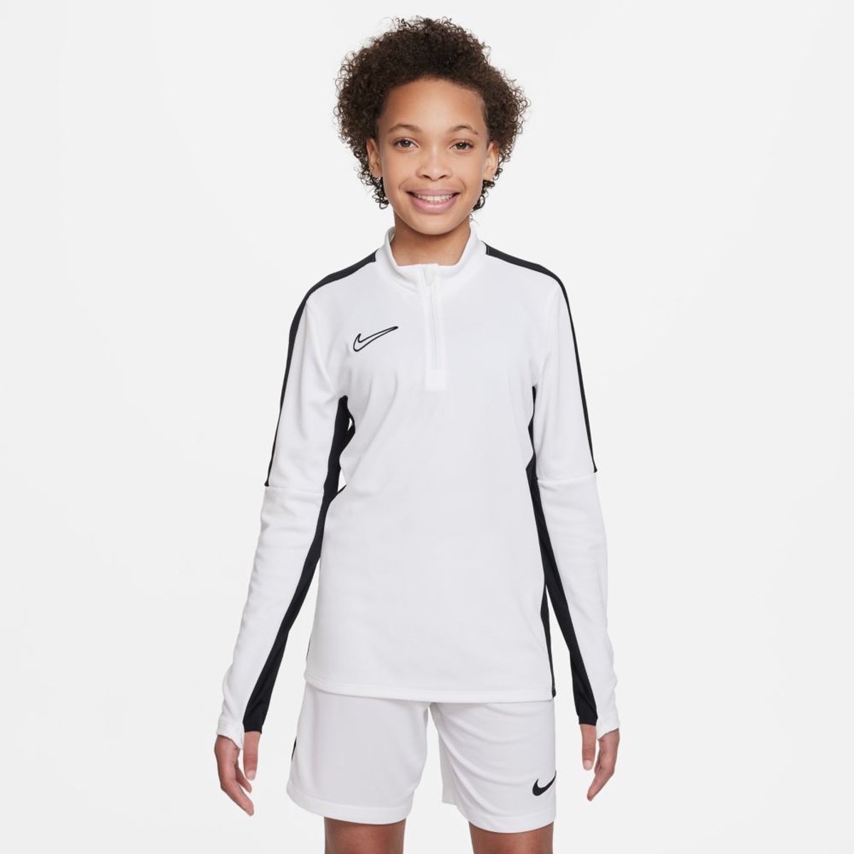 Nike Dr1356 T-shirt Met Lange Mouwen Wit 5-6 Years Jongen