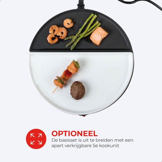Bourgini Chef's Dinner Party Gourmetstel – 4 Personen – Bakplaat - PFAS-vrij - Vaatwasserbestendig