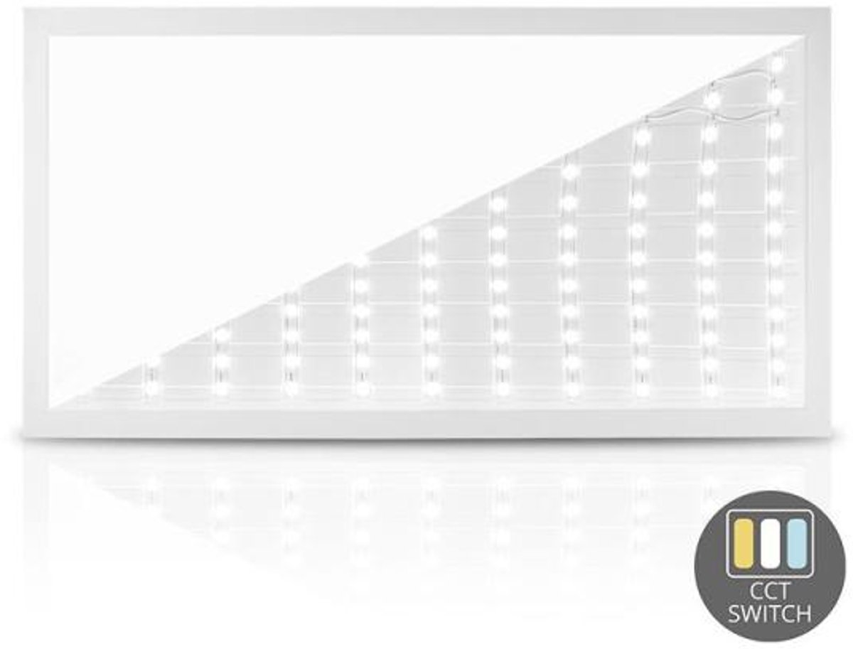 LED Paneel 60x30 - UGR <21 - 24W - 100 Lm/W - 3000K/4000K/5000K - White Switch - 5 Jaar Garantie