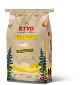 Kivo Petfood Hondenbrokken Kip & Rijst - Allround fit - 14 kg Koudgeperst - Glutenvrij