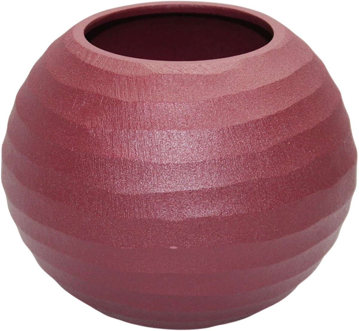 by Mooss - Paudar - Vaas - Planter - Bloempot - Red - Ã˜ 18 cm - Metaal - Rood