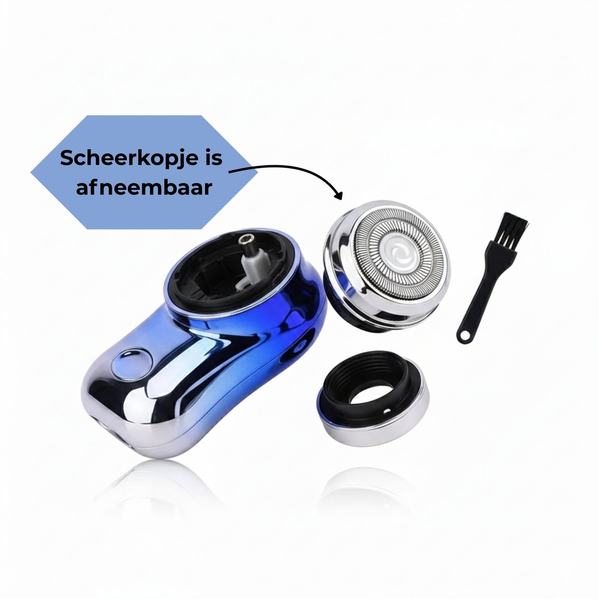 Mini Ladyshaver USB-oplaadbaar: nat & droog gebruik thumbnail 2