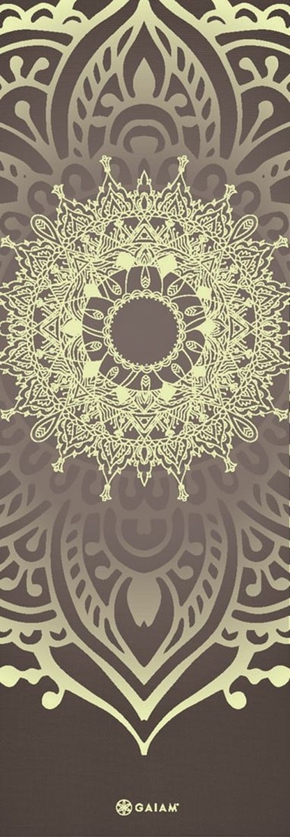 Gaiam Yoga Mat - Cool Matcha Sundial Layers - 5 mm
