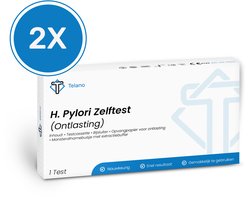 2 stuks H. Pylori Test voor Maagbacterie - Betrouwbare Thuistest Helicobacter Pylori Zelftest voor Snel Resultaat - Telano