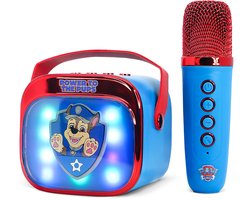Paw Patrol - karaoke set voor kinderen - draadloze microfoon en speaker - met lichteffecten - stemvervorming