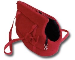 Viking Choice Hondendraagtas - Kleine Honden - 36x19x23 cm - Rood - Stijlvolle Schoudertas
