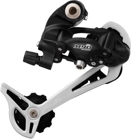 Sunrace - Achterderailleur - 9-speed met lange kooi van Sunrace — afbeelding 3