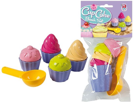 Androni Cupcake zandvormenset - 9-delig voor strand, speeltuin en zandbak