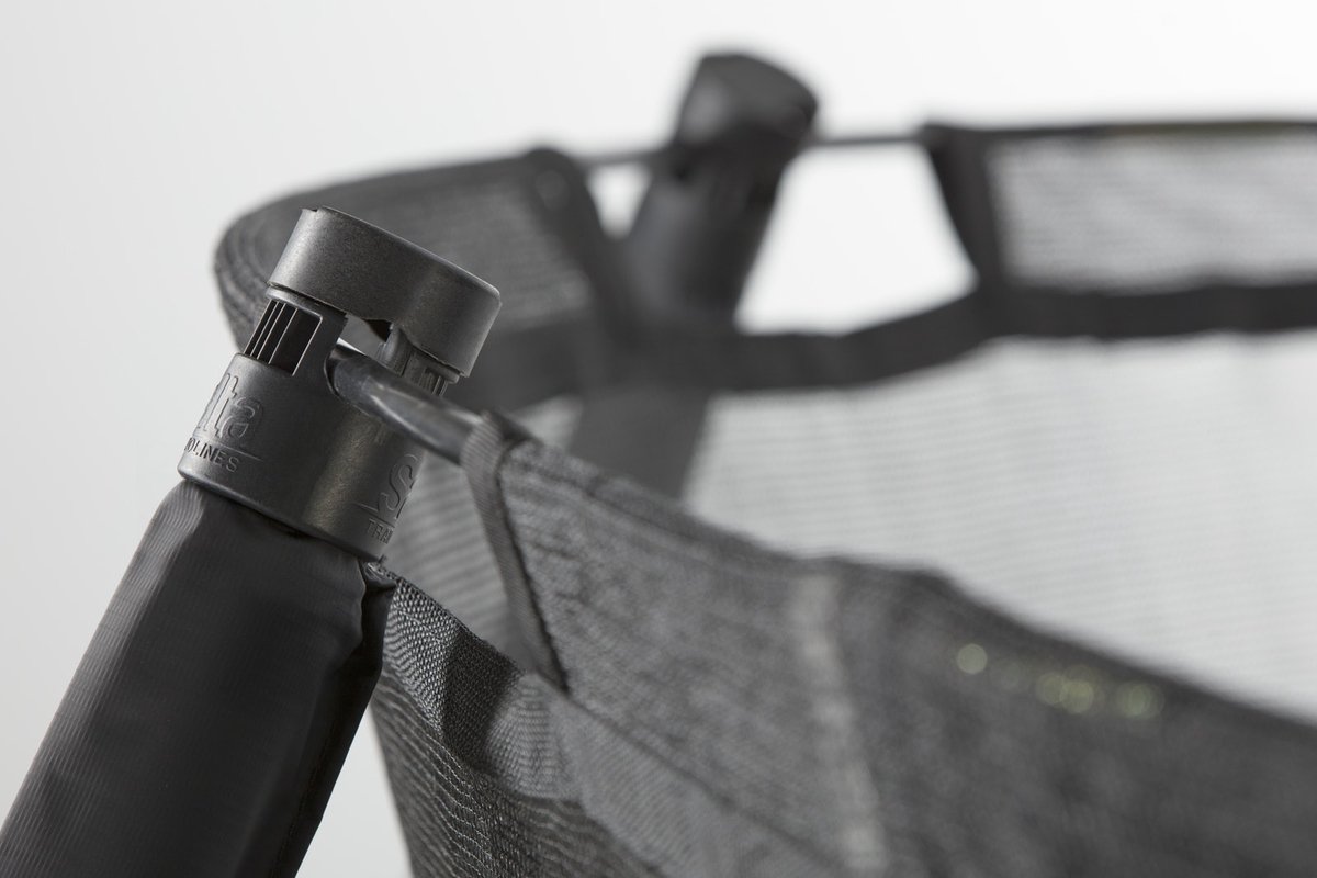 Salta Premium Black Edition - Trampoline met veiligheidsnet - ø 396 cm - Zwart — afbeelding 9