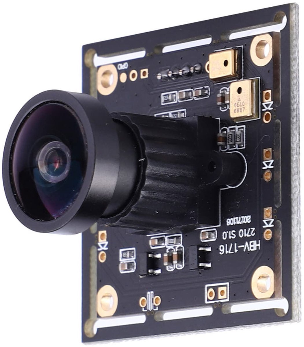 USB-cameramodule, 2 miljoen pixels 140 ° groothoeklens met OV2710-chip