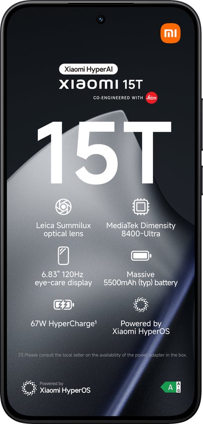 Xiaomi 15T - 12GB/256GB - Zwart