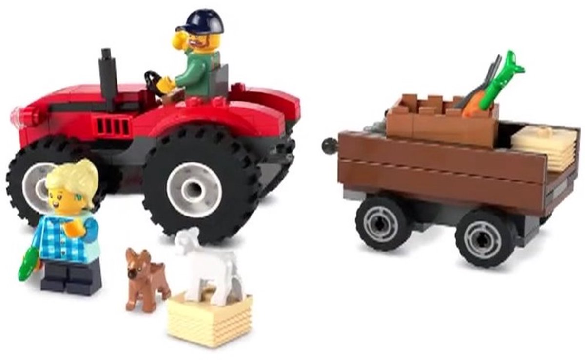 LEGO City Rode tractor met aanhanger en schapen - 60461 — afbeelding 17