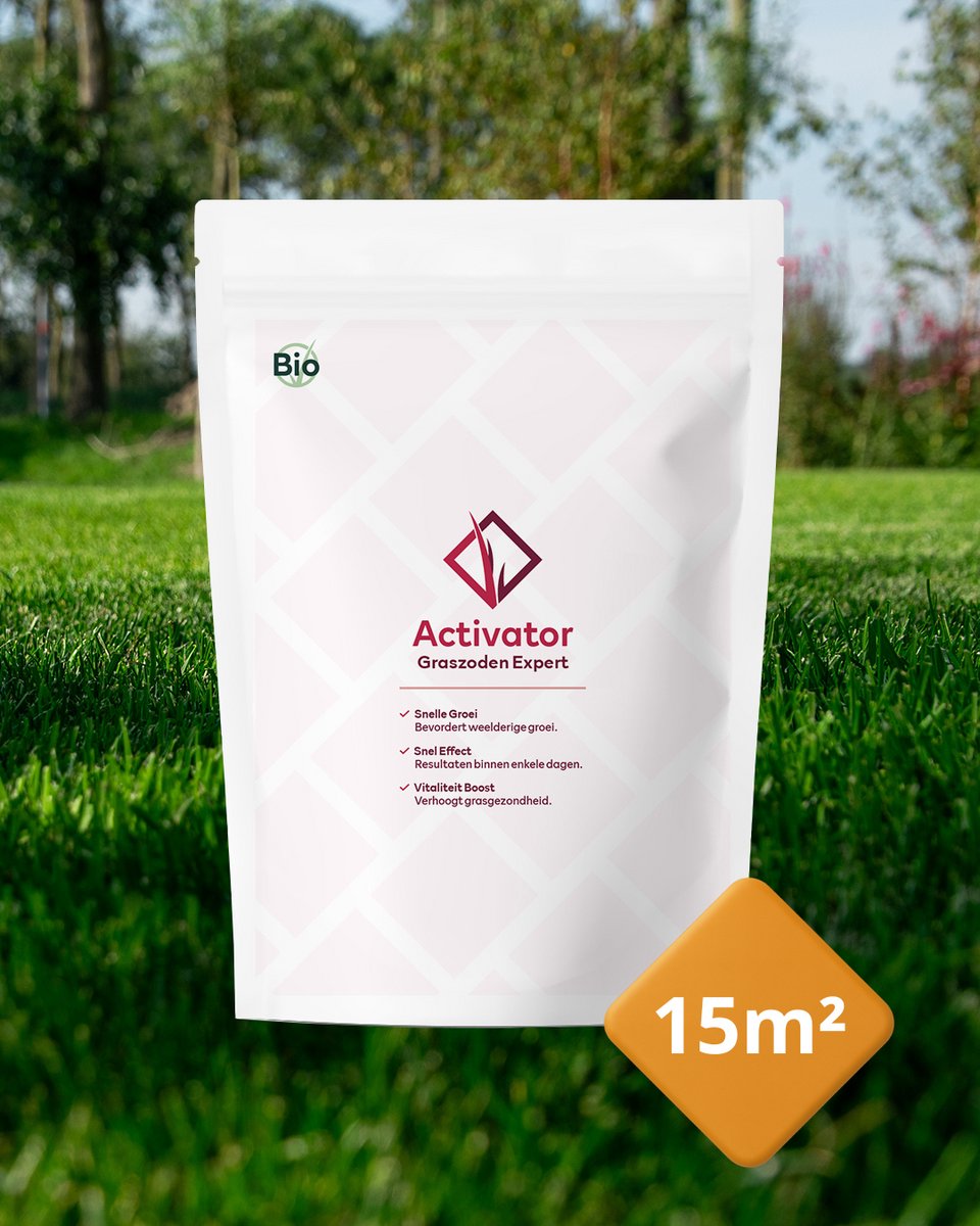 Graszoden Expert Bodemactivator (15m²) | Bodemverbeteraar - Graszaad - Gazonmest - Kunstmest - Kalk - IJzersulfaat