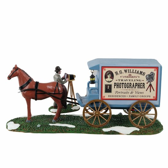 Lemax - Traveling Photographer Wagon, Set Of 3 - Kersthuisjes & Kerstdorpen
