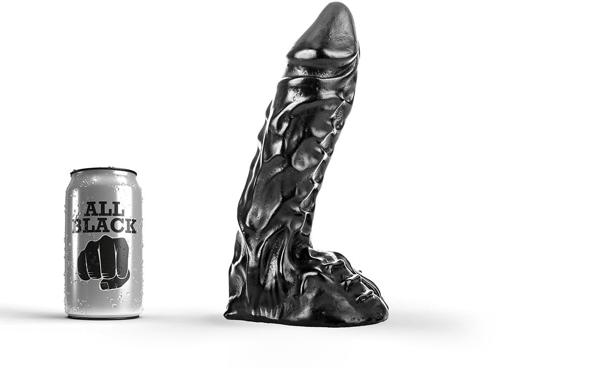 All Black Dildo 23 cm