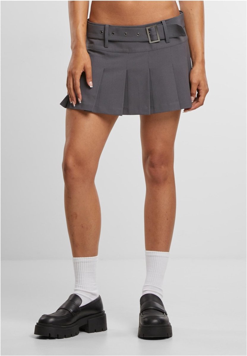 Urban Classics Pleated Korte rok XL Grijs
