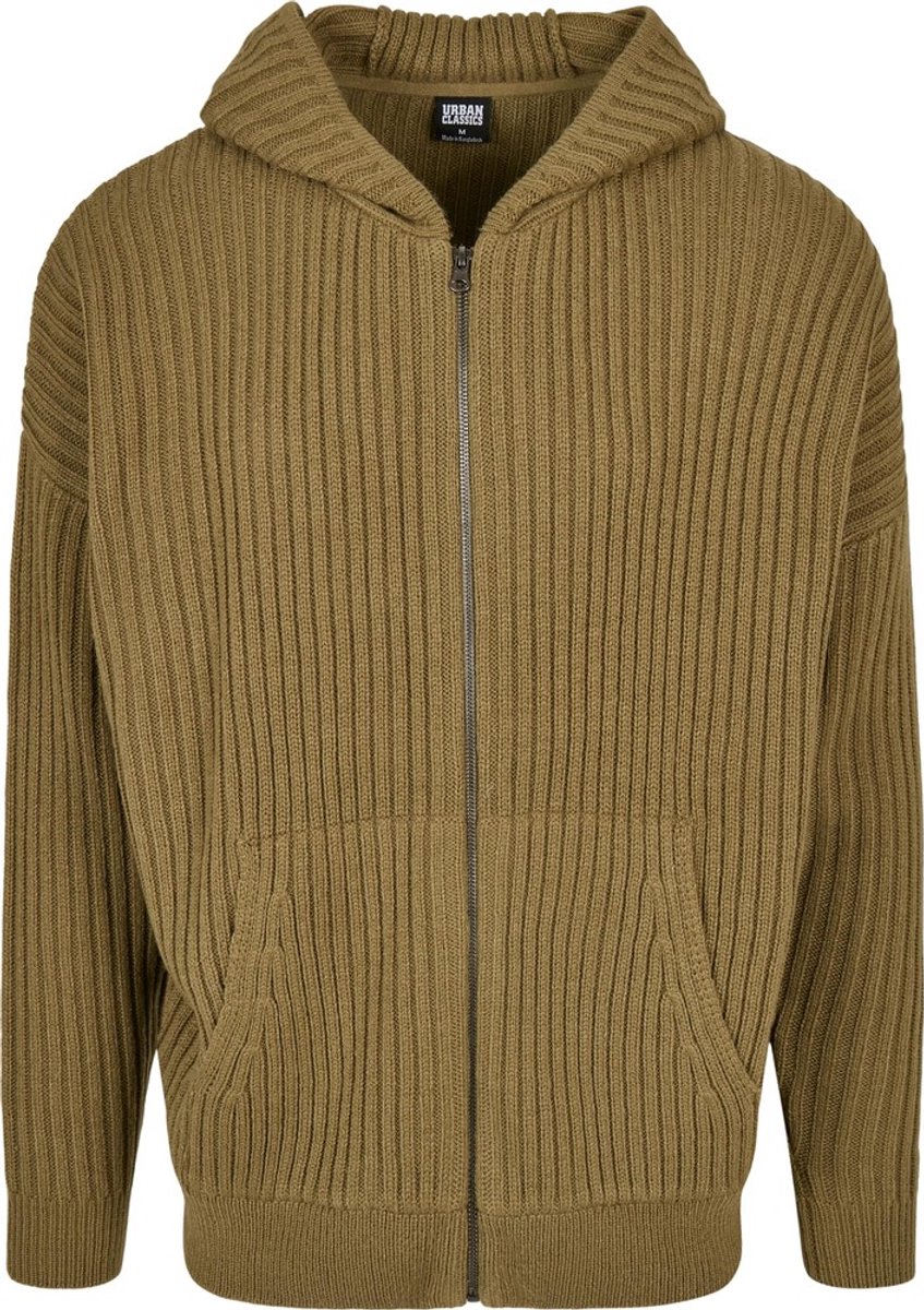 Urban Classics Knitted tiniolive Vest met capuchon M Groen